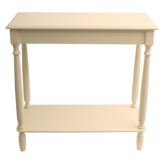 Decor Therapy Simplify Rectangle Console Table, Antique White