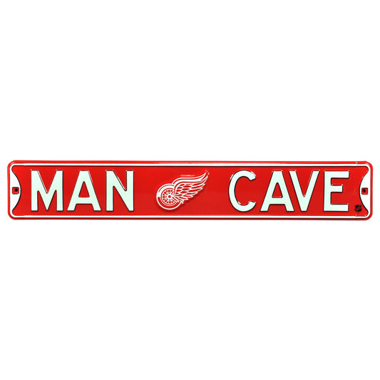 Detroit Red Wings Man Cave Street Sign