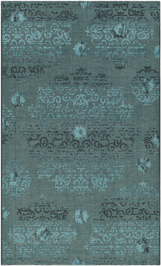 Safavieh Palazzo Black Turquoise 5 x 8 Rug