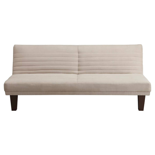 Delia Convertible Futon Sofa Microfiber Sandstone - Room Joy