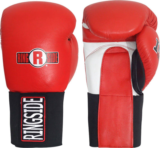 Ringside IMF Tech Hook and Loop Sparring Boxing Gloves, Red, 16 oz