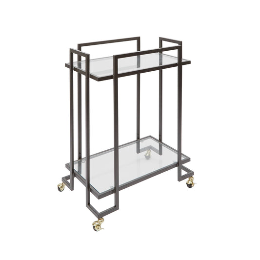 Silverwood Welland 2-Tier Gold Serving Cart