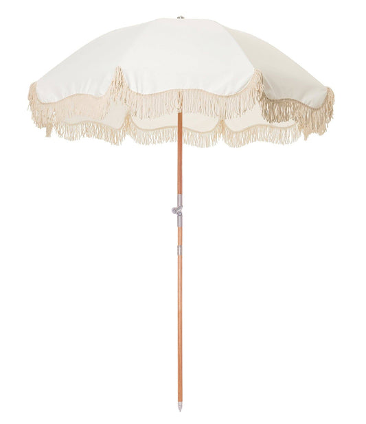 Business Pleasure Premium Beach Umbrella - Antique White