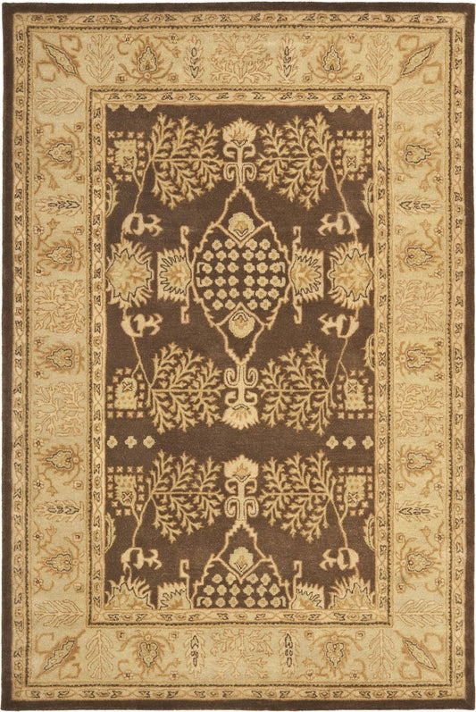 Safavieh Bergama BRG190B Area Rug - Brown/Green, Size  3 x 5