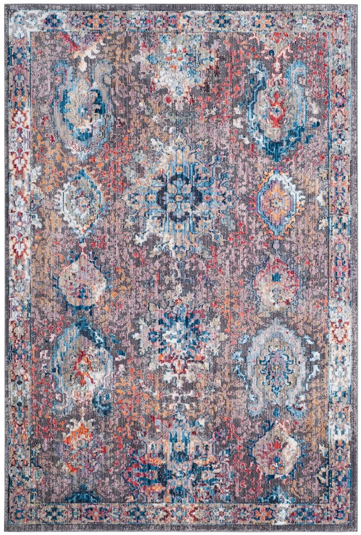 Safavieh 4 x 6 Bristol BTL340A Dark Grey / Blue Rug