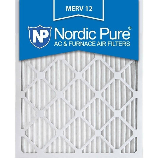 12x20x1 Pleated MERV 12 AC Furnace Air Filters Qty 24