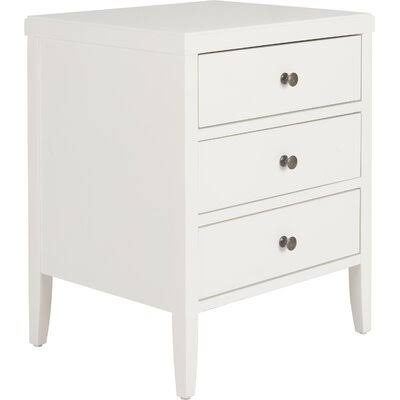 Teddy 3 - Drawer Nightstand Andover Mills Color: White