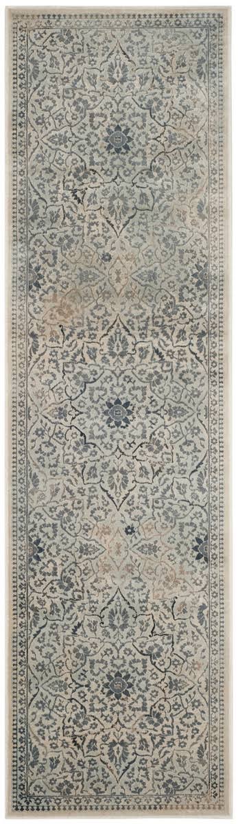 Safavieh Vintage Cream and Light Blue Runner  2 ft. 2-Inch x 8 ft. Rug