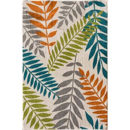 Winston Porter Encarnacion Blue/Green/Orange Indoor/Outdoor Area Rug,