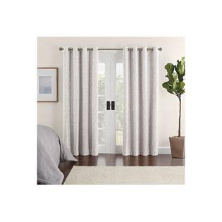 Eclipse Ambiance Geo Draft Stopper Energy Saving 100% Blackout Grommet Top Single Curtain PANEL, Brown