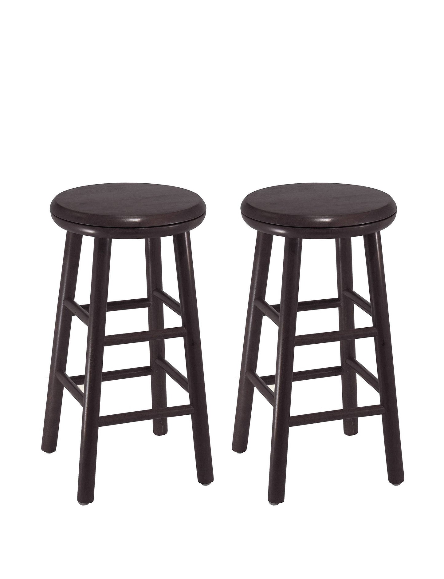 Winsome Swivel 2-pc Kitchen Stool - Dark Espresso