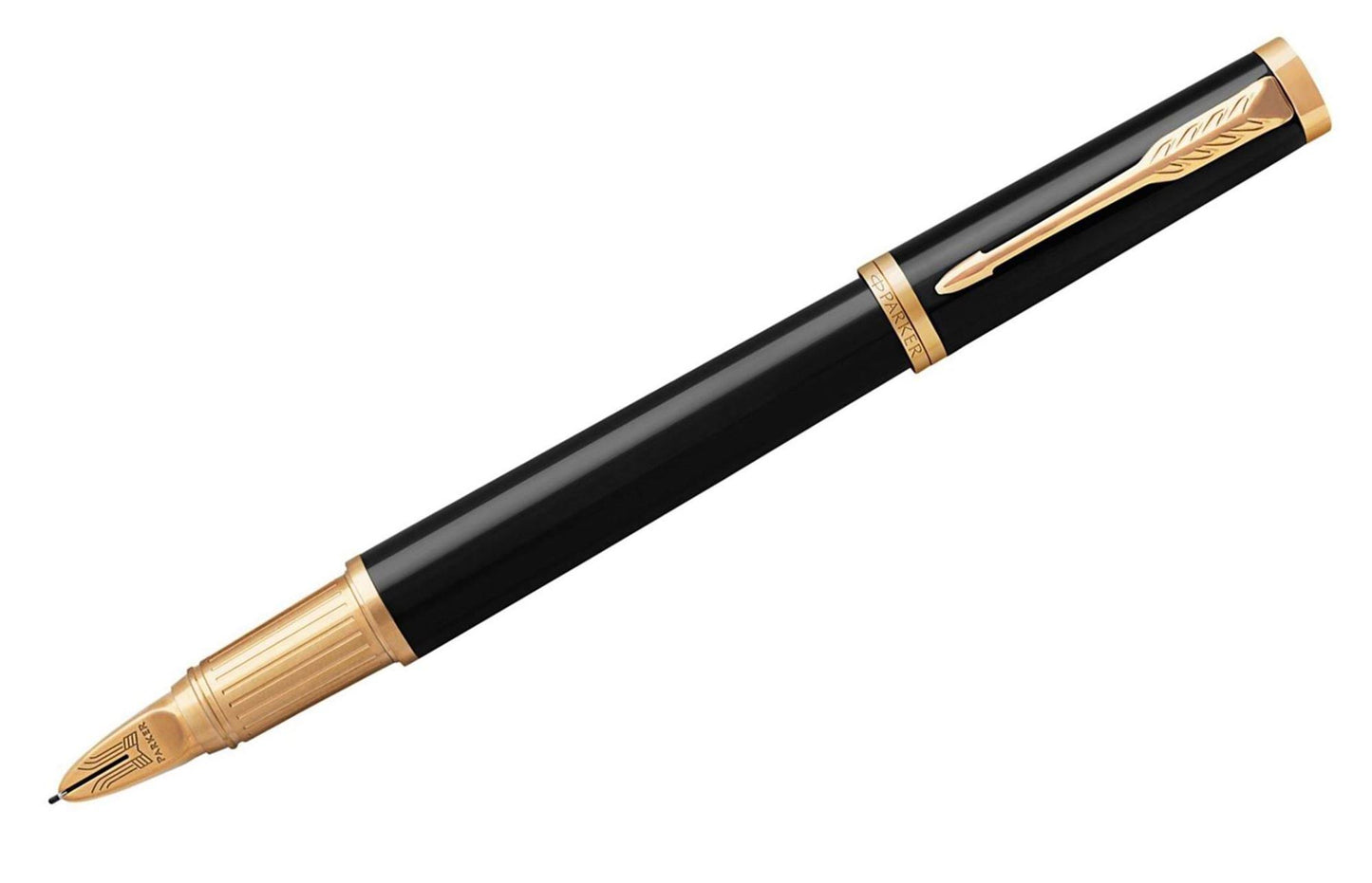 Parker Ingenuity Large Black Lacquer with Gold Trim 5th Technology Pen