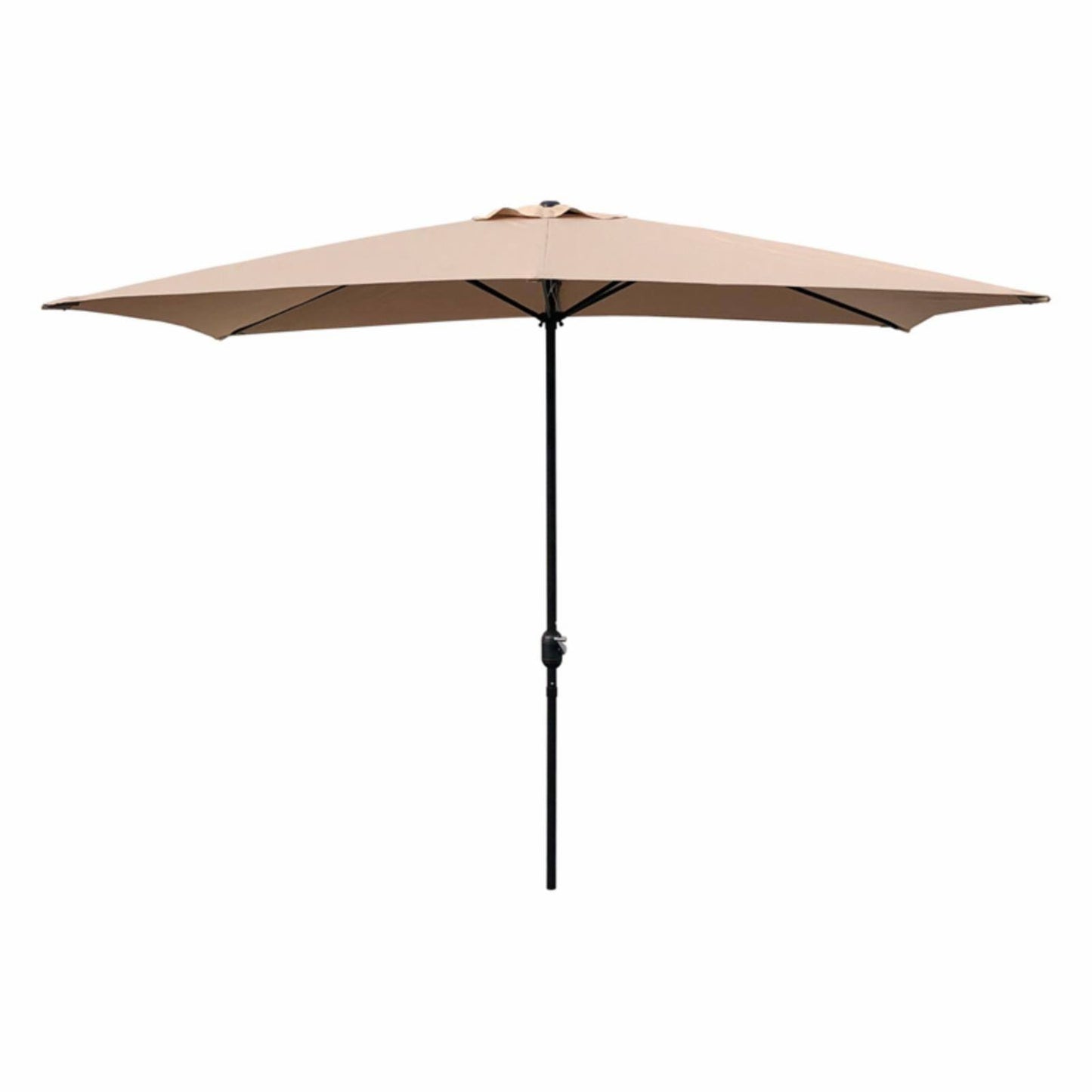 Abble 10 ft. Steel Rectangular Patio Umbrella Tan