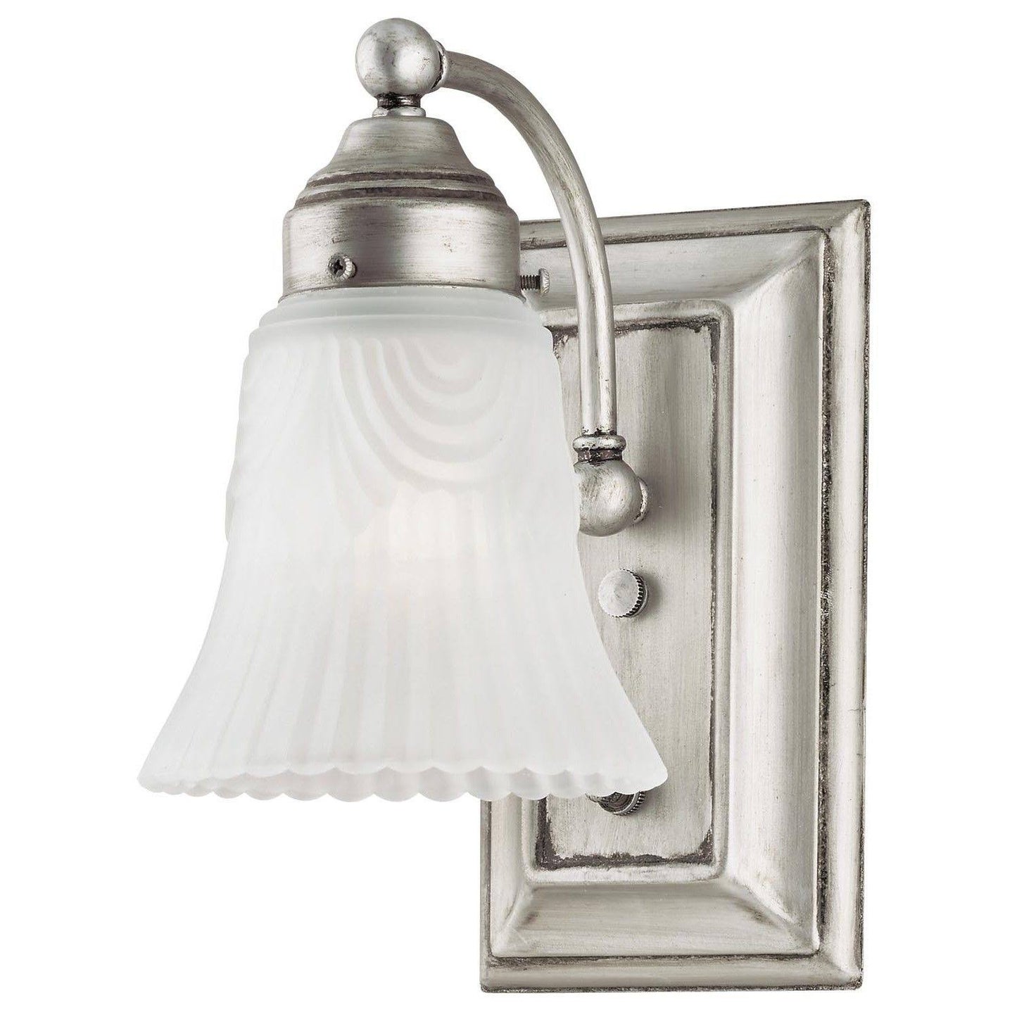 Westinghouse Antique Pewter Glass Wall Fixture 1