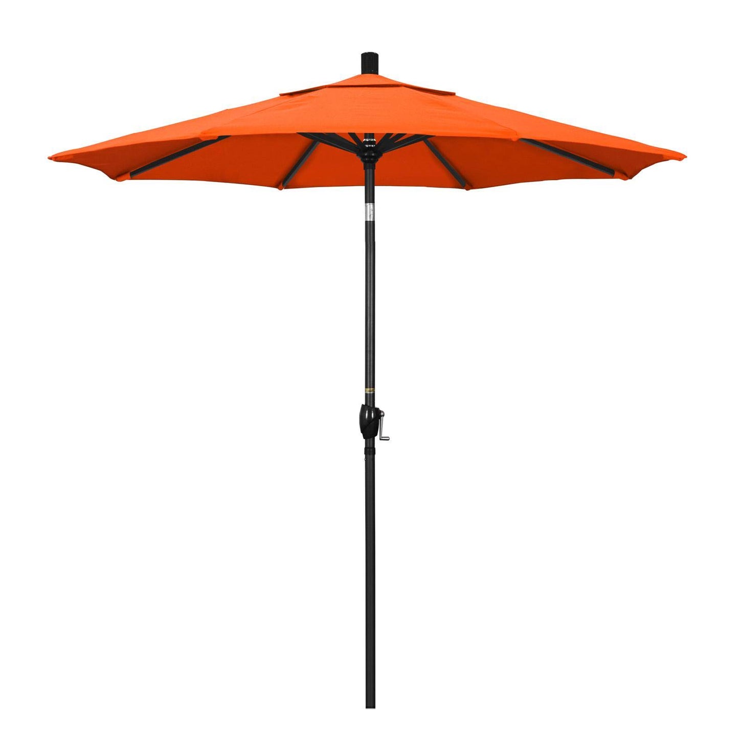 California Umbrella 7.5 ft. Aluminum Push Button Tilt Sunbrella Market Umbrella Melon