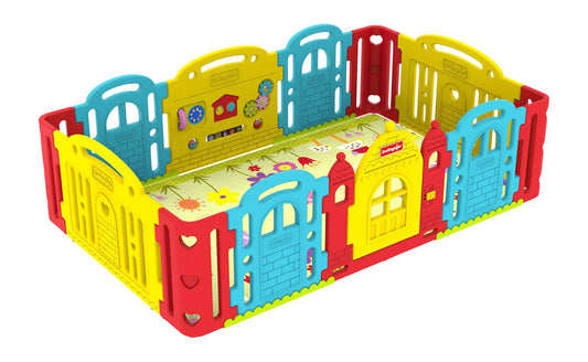 Dwinguler Kids Castle Playpen, Rainbow