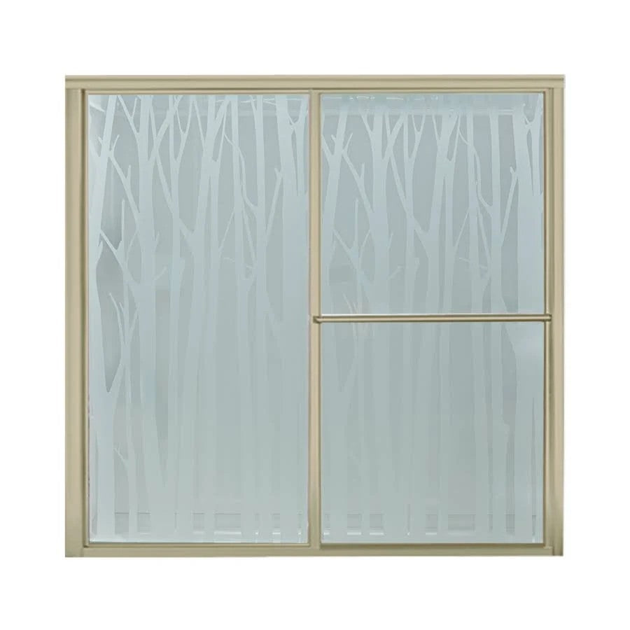 Sterling 5905-59n-g06 Deluxe 54.375 inch-59.375 inchw x 56.25 inchh Sliding Bathtub DOOR, Available in Various Colors, White