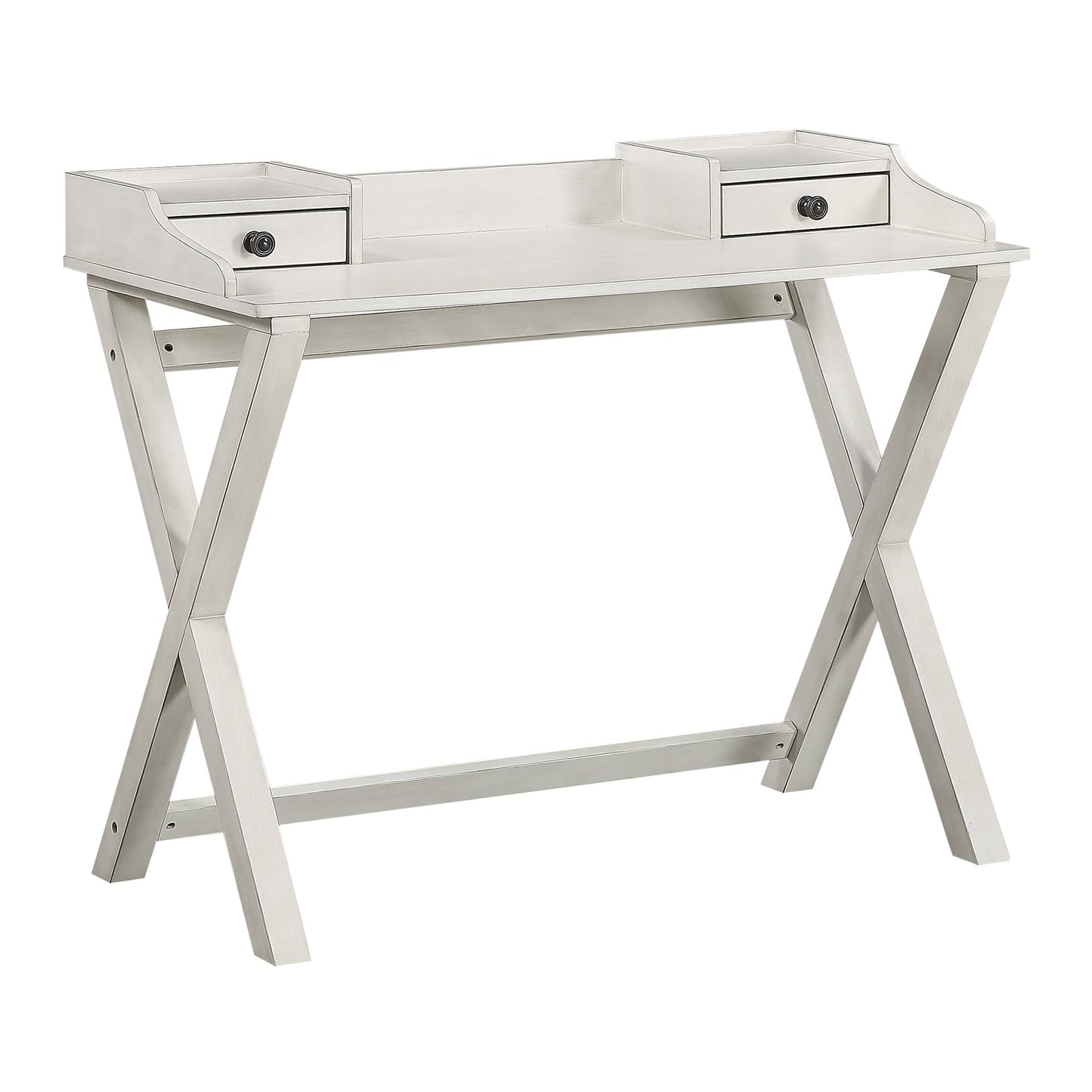 OSP Home Furnishings Barton Writing Desk in White Wash Finish