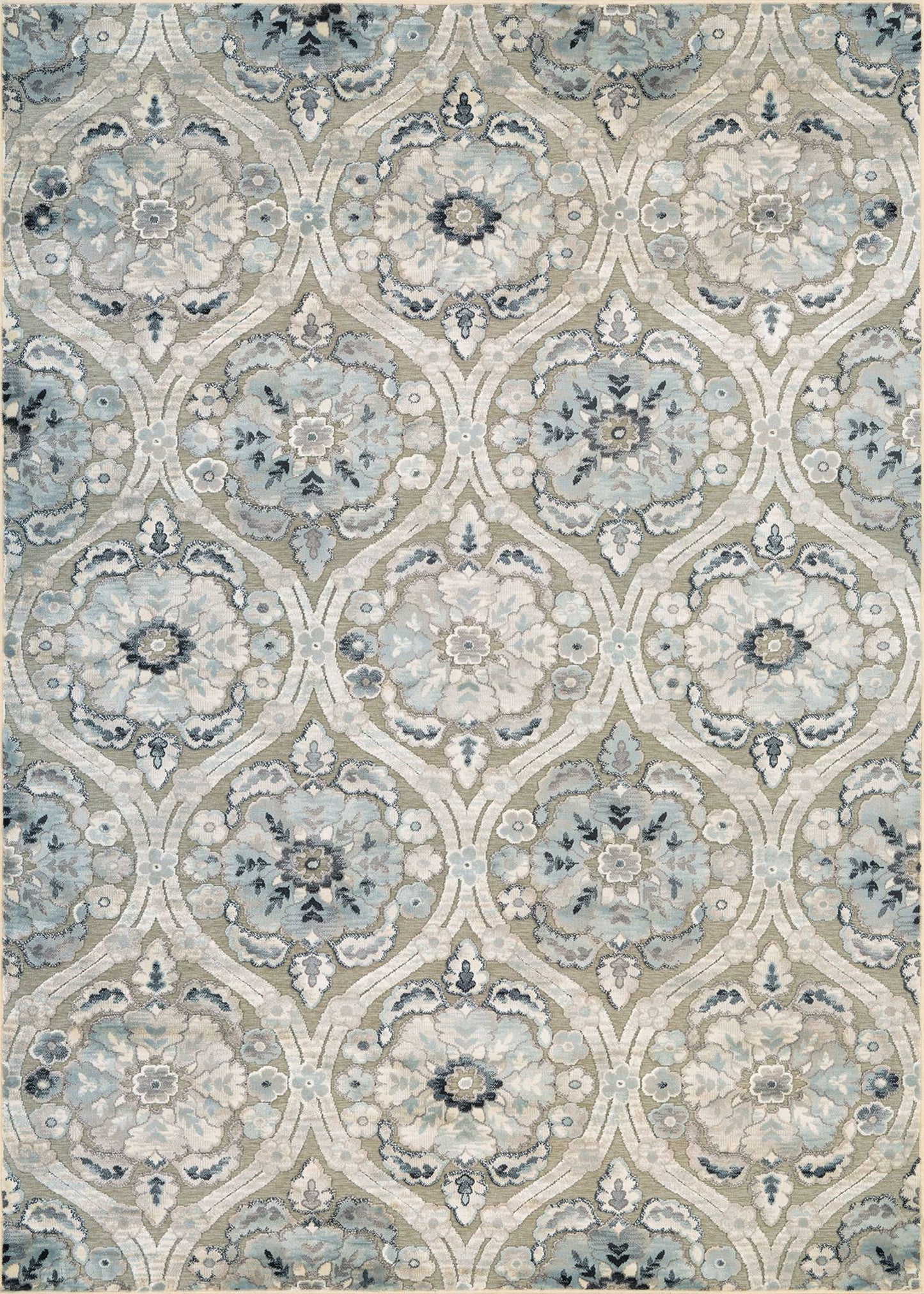 Couristan Cire Cherrington Greige-Antique Cream Area Rug - 53