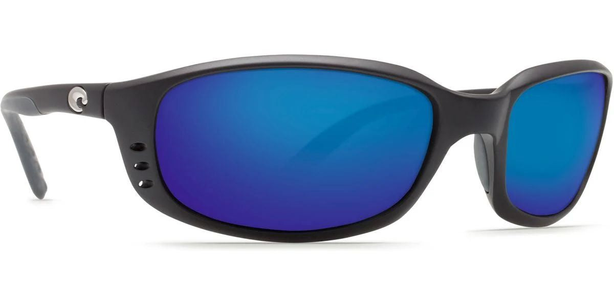 Costa Del Mar Brine Sunglasses Matte Black / Blue Mirror 580P