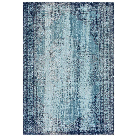 nuLOOM Distressed Vance Blue 5 x 7 5