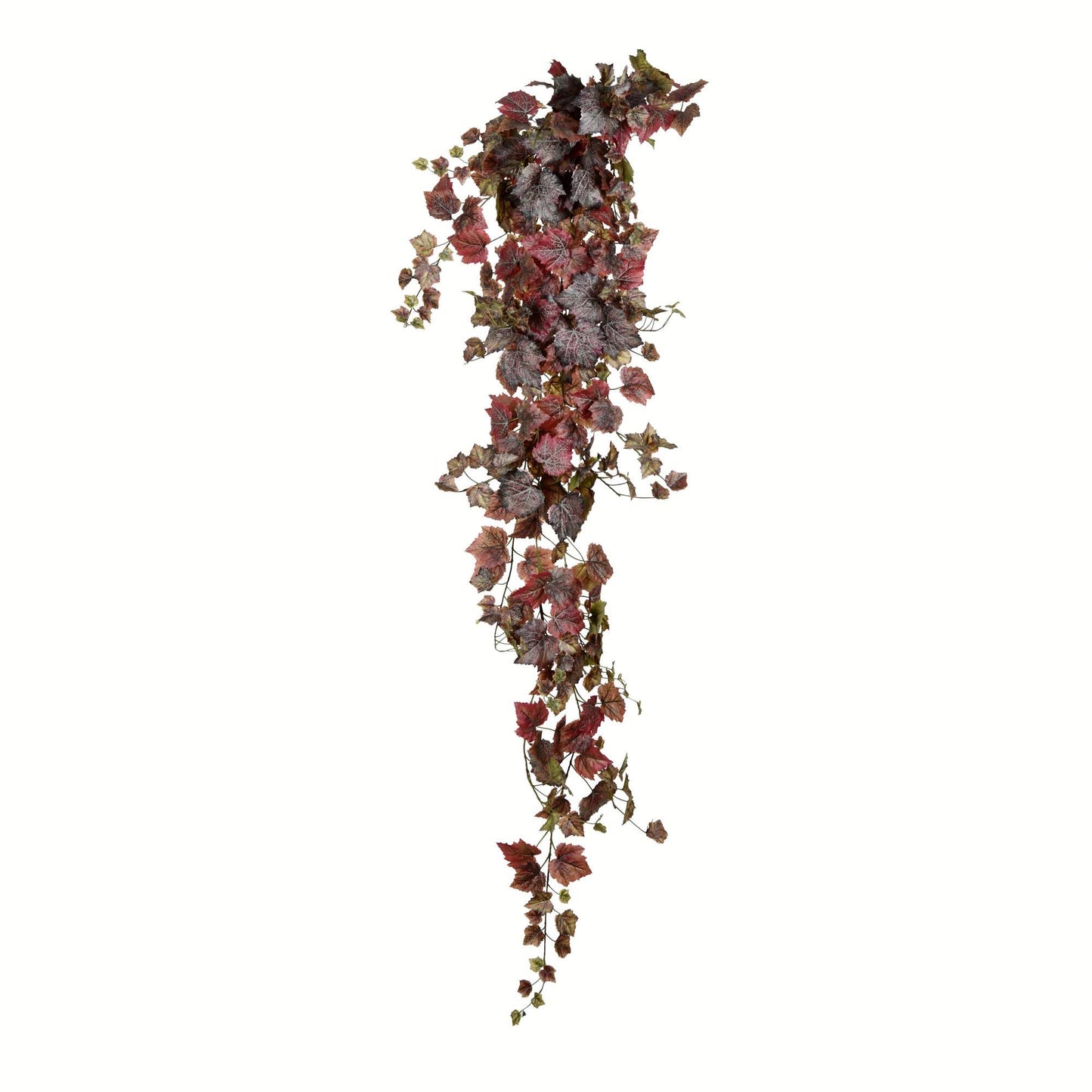 Vickerman Fz190572 6 Burgundy Grape Leaf Hanging Bush