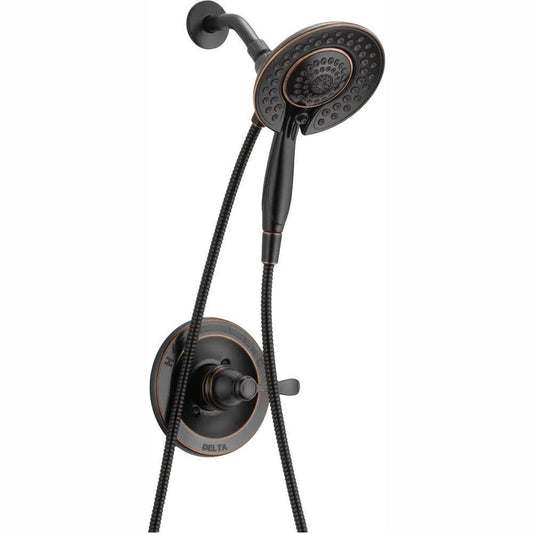 Delta Porter In2ition 2-in-1 Single-Handle 5-Spray Shower Faucet in Oil Rubbed Bronze