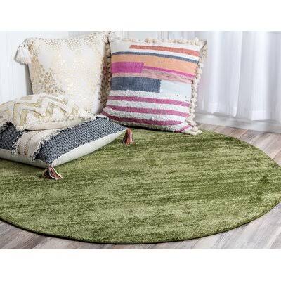 Appistoki Green Rug Wrought Studio Rug Size  Round 8