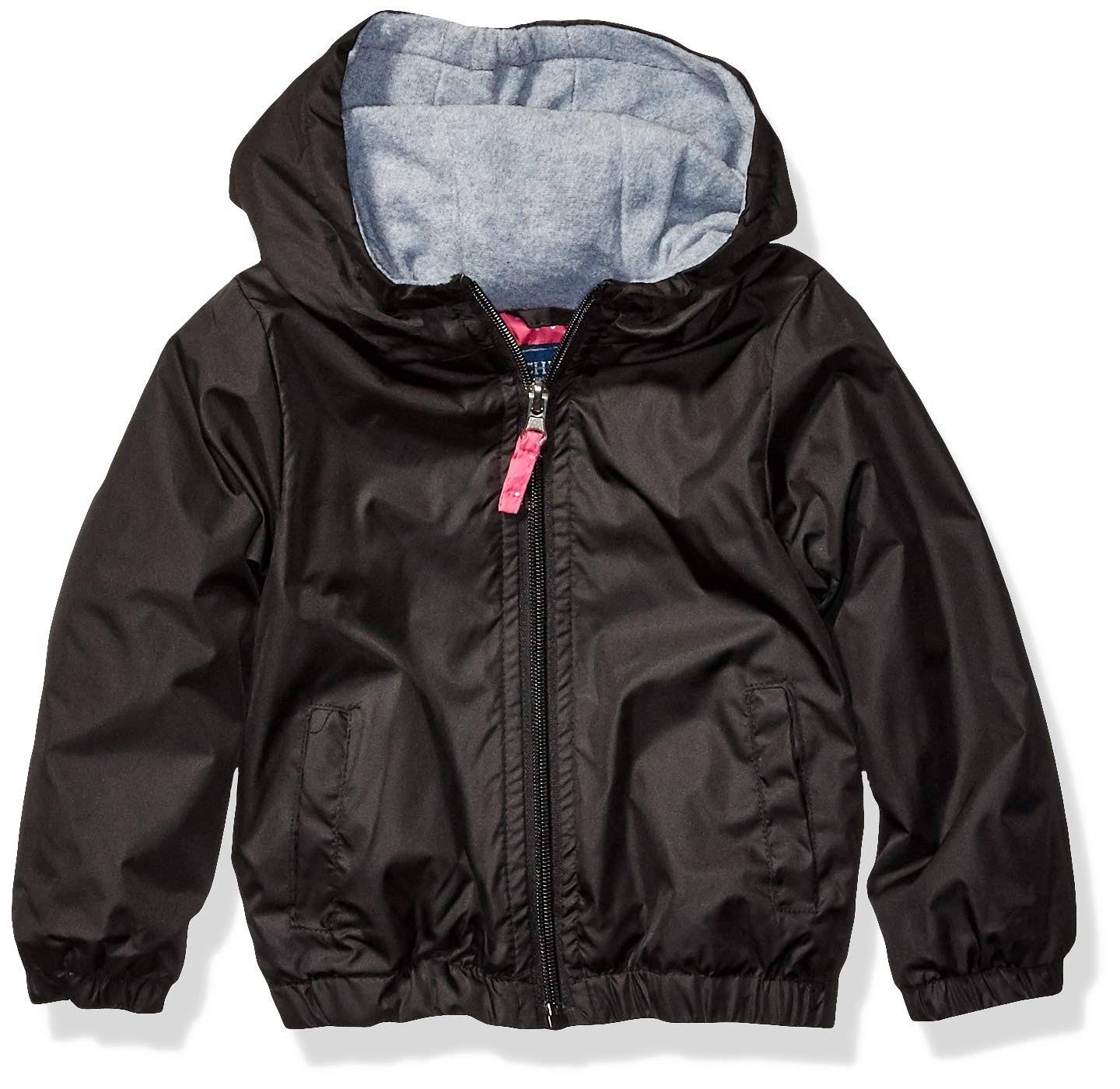 Cherokee Girls Fleece Windbreaker in Black - Size: 4