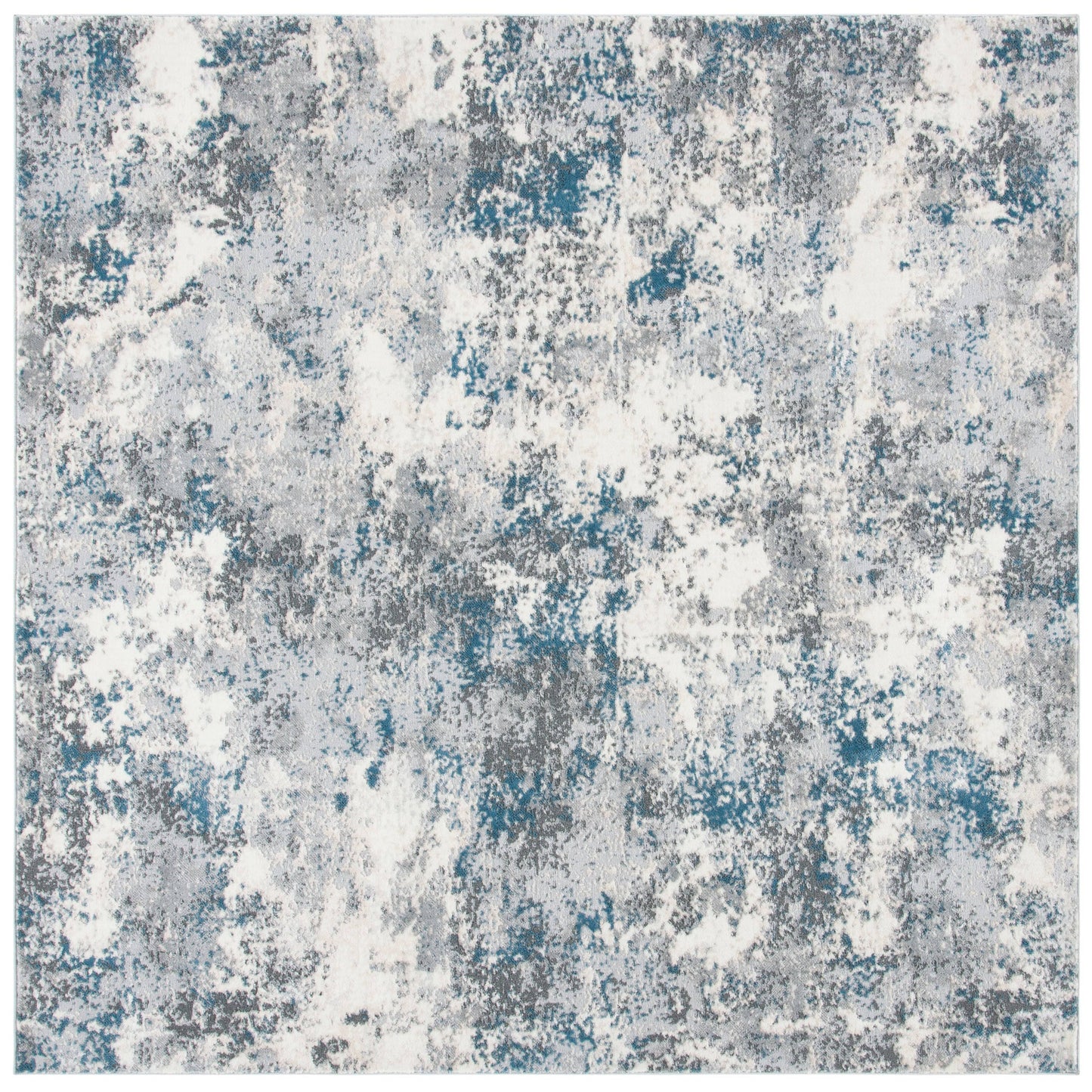 Safavieh Lagoon LGN521F 6&7x22 Square Grey and Turquoise Area Rug