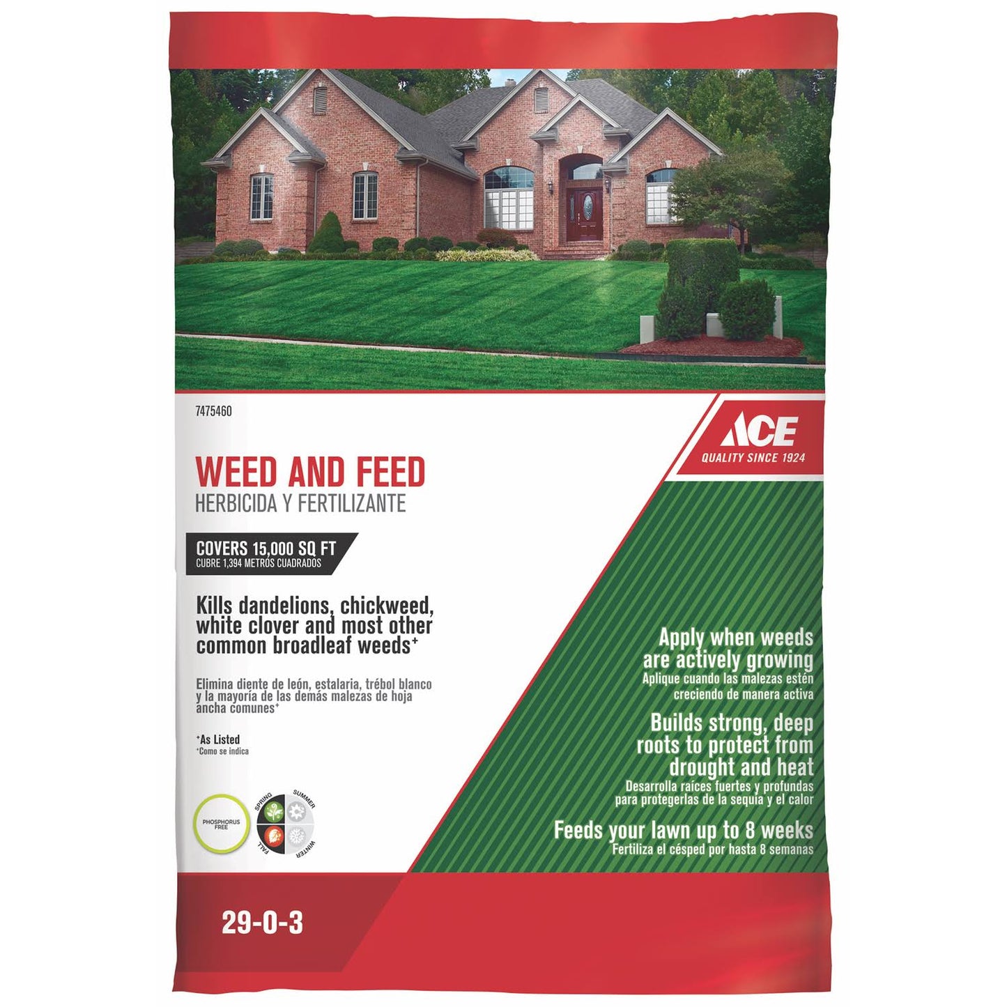 Ace Weed and Feed 15000 Sq. ft. 29-0-3(60034)