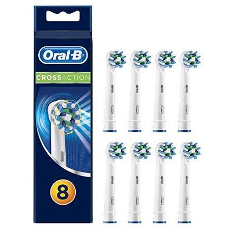 Braun Oral-B Cross Action Replacement Toothbrush Heads (8 Count )