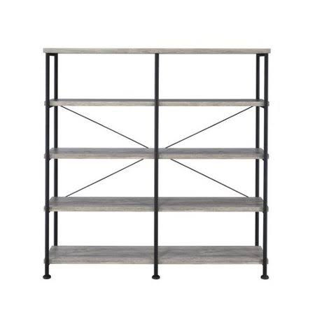 Brayden Studio Eveloe Etagere Bookcase, Gray