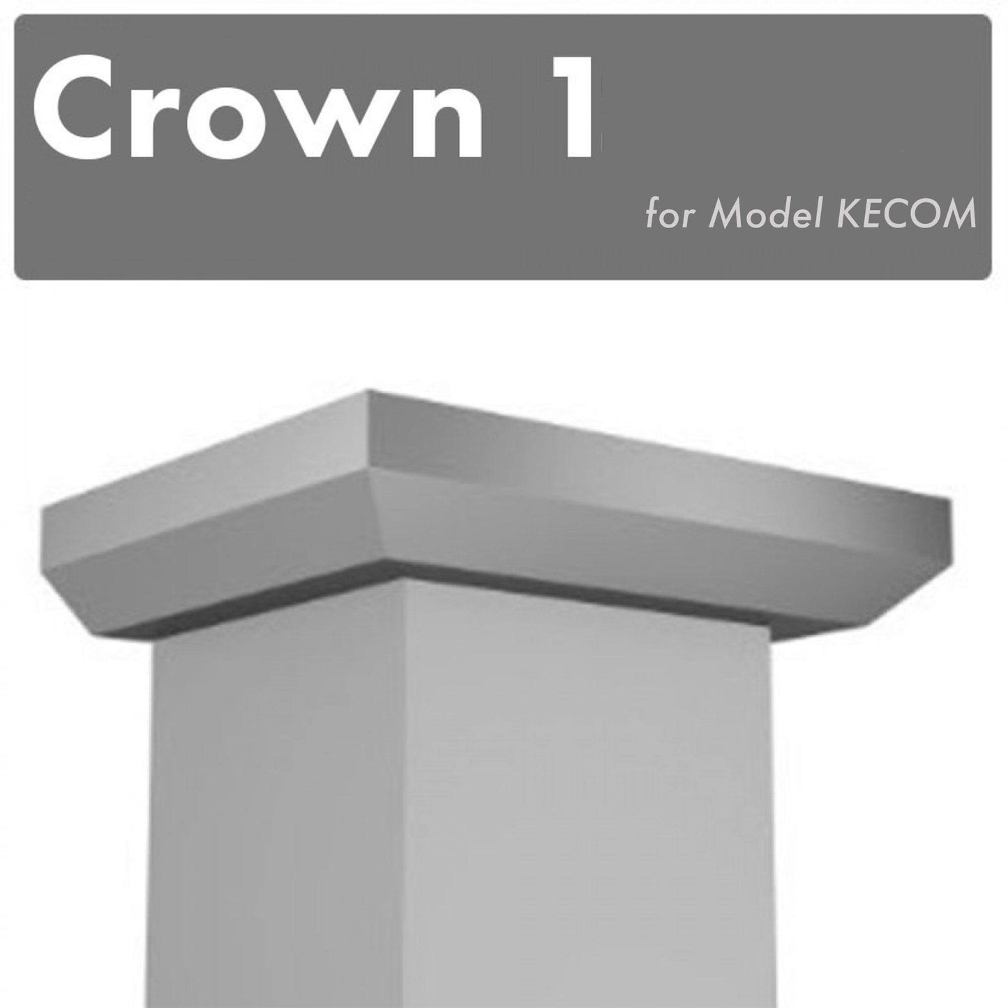 ZLINE Crown Molding Profile 1 for Wall Mount Range Hood (CM1-KECOM)