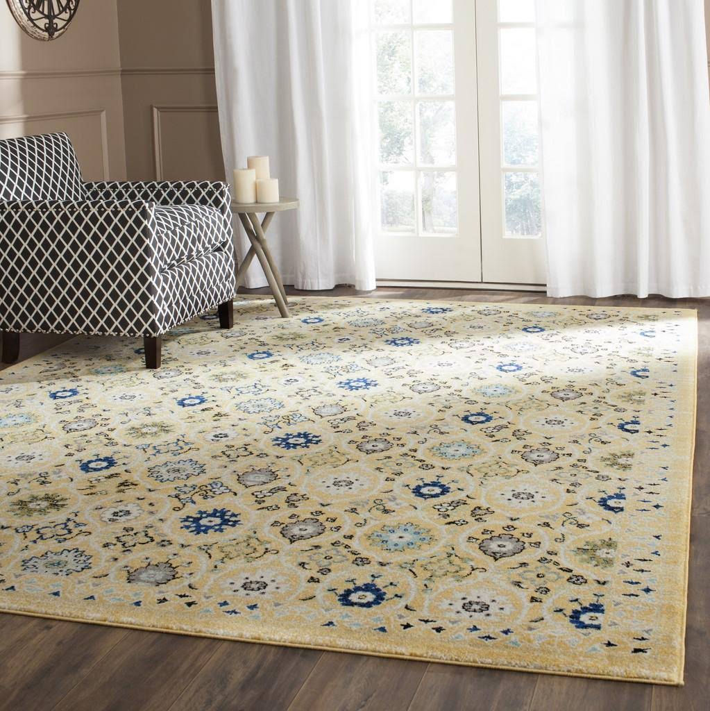 Safavieh EVK210B Evoke Gold / Ivory Area Rug - 9 x 12