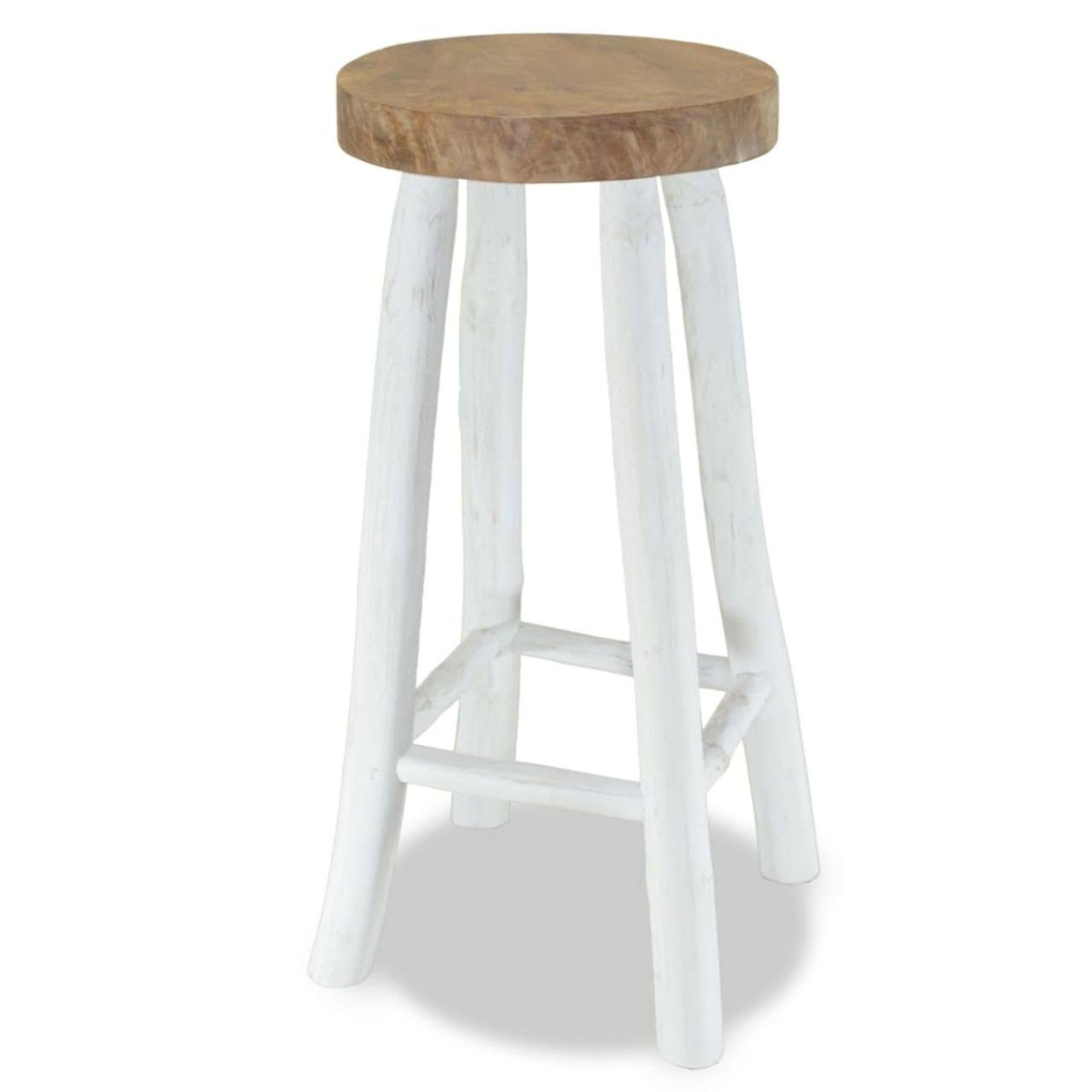 vidaXL Bar Stool Solid Teak Wood 244546