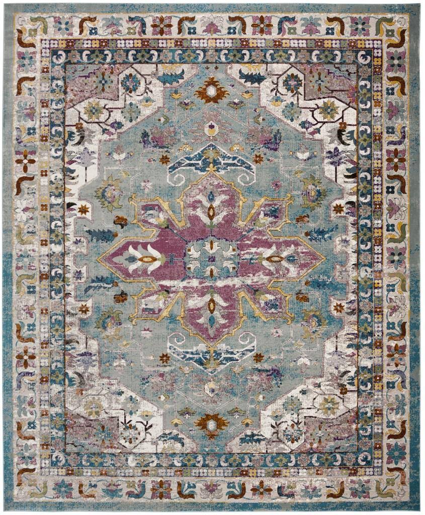 Safavieh Aria ARA160G Green/Creme 9 x 12 Area Rug