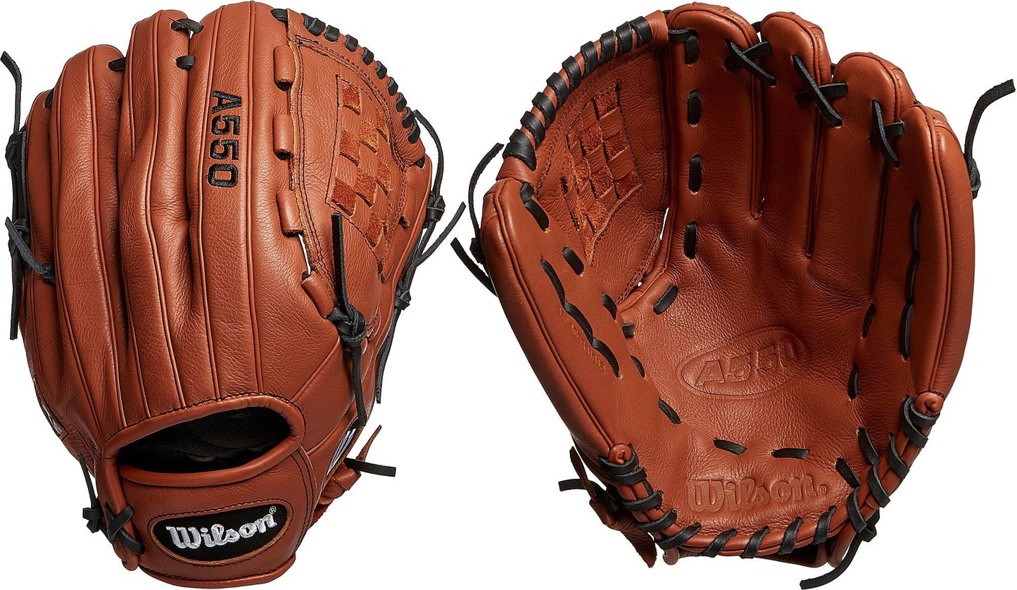 Wilson 12 Youth A550 Series Glove 2020, Kids, Brown