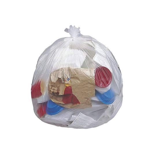 Brighton Trash Bags 40-50 Gal 40x48 Hi-Density 12 Mic Natural 10 Rolls/Carton