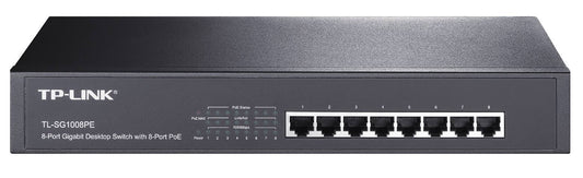 TP-Link TL-SG1008PE 8-Port Gigabit Desktop Switch Including 8-Port PoE