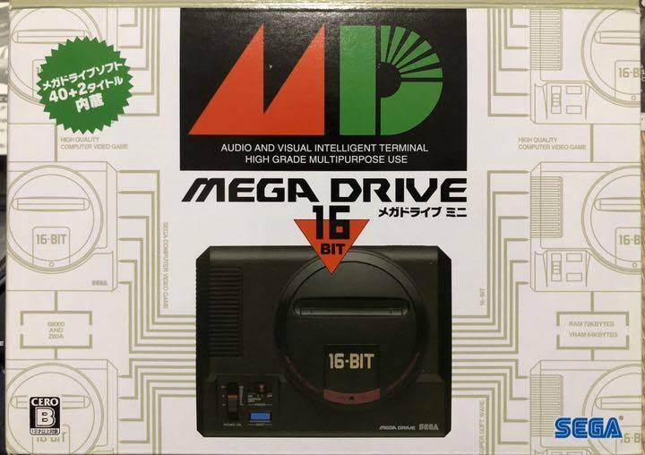 Sega Mega Drive Mini 1 Controller 16 Bit Vintage Game Collector Console Japan