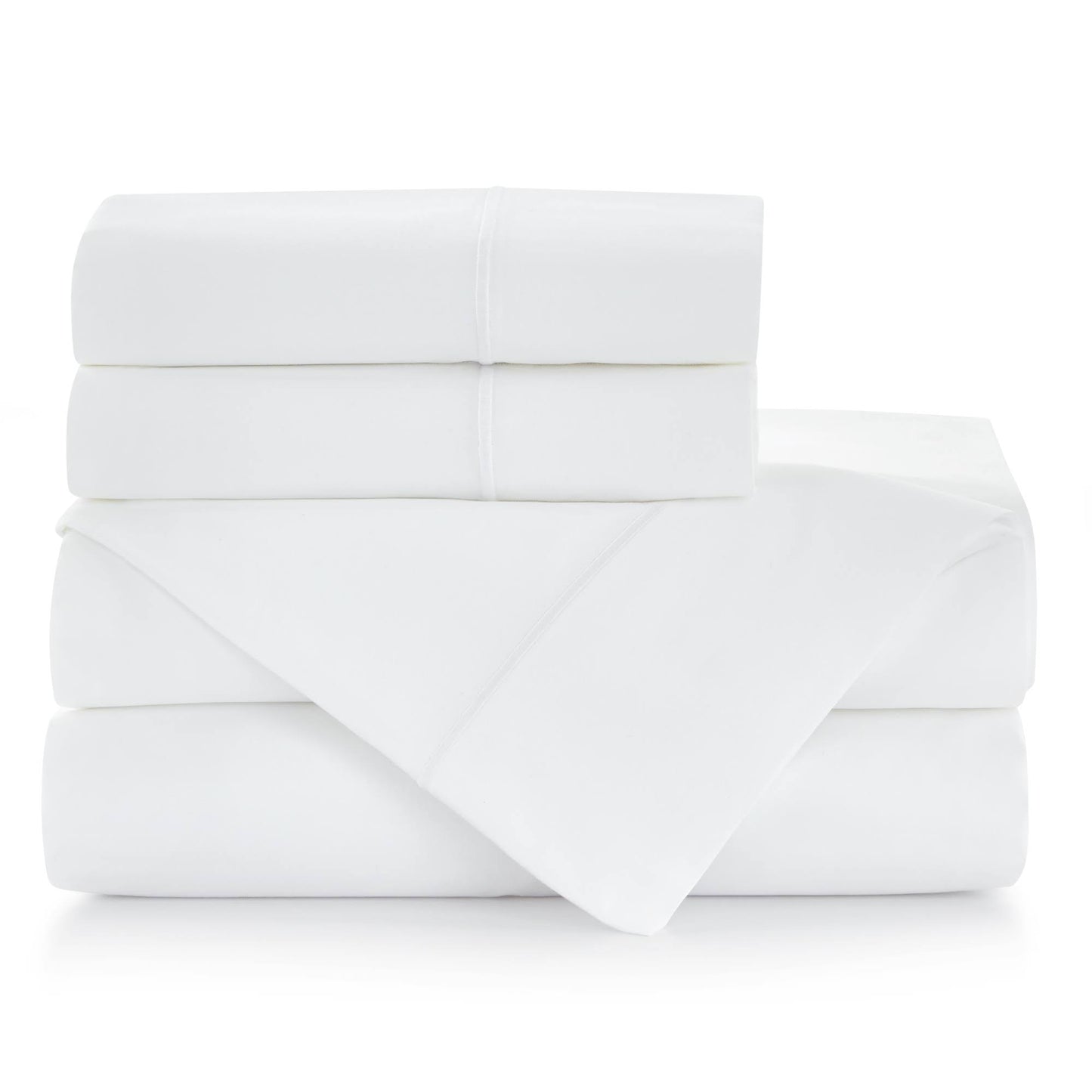 Peacock Alley Soprano Sateen Sheet Set - Queen / White