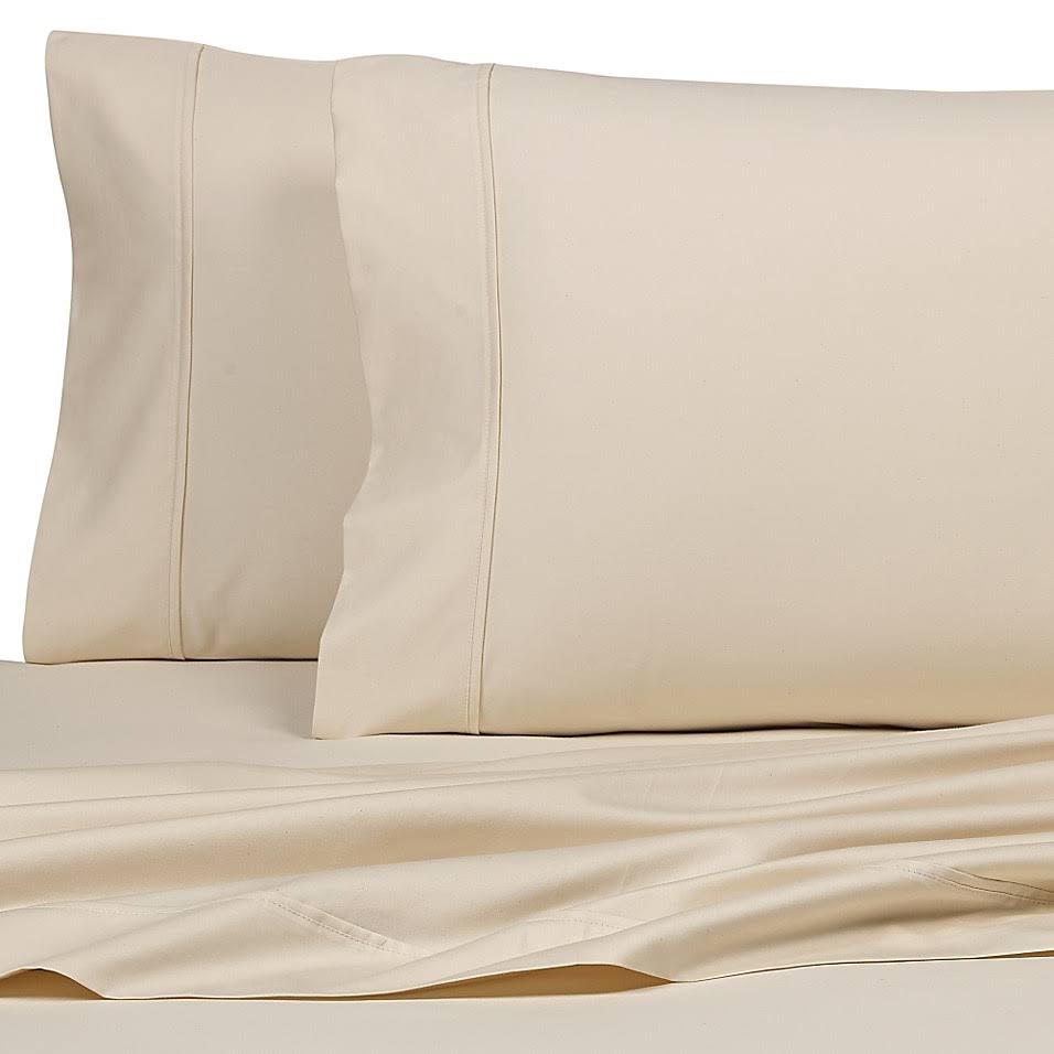 All Natural Cotton 500-Thread-Count Full Sheet Set in Natural