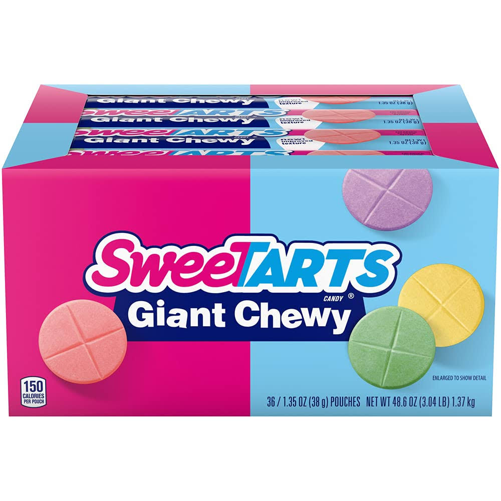 SweeTarts Tangy Candy, Chewy, Giant - 36 pack, 1.5 oz package