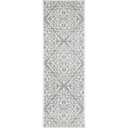 Darby Home Co Shoals Silver Area Rug, Size  Runner 28 inch x 8