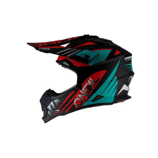 O&Neal 2 Series Spyde Helmet - Black/Teal/Red - 2XL