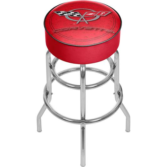 Corvette C5 Padded Bar Stool - Red