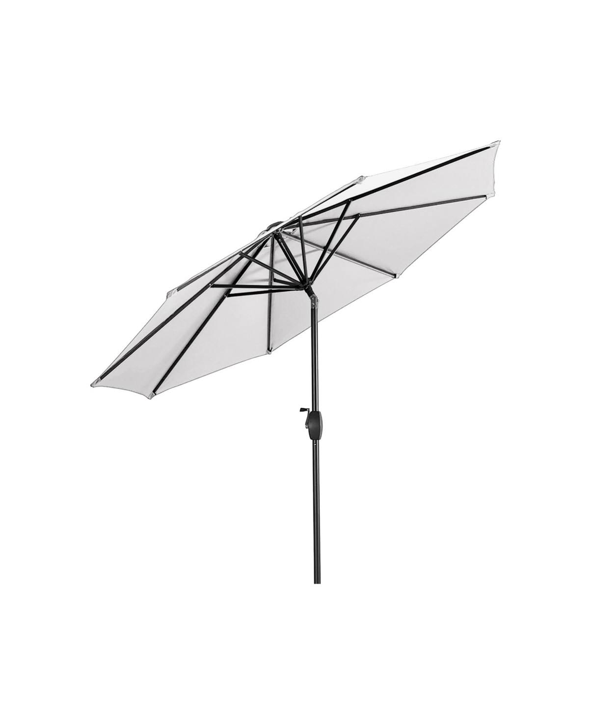 Westin Furniture 9 Patio Table Umbrella with Tilt and Crank - White