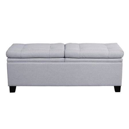 Alcott Hill Rhinegeist Upholstered Storage Bench Upholstery: Gray