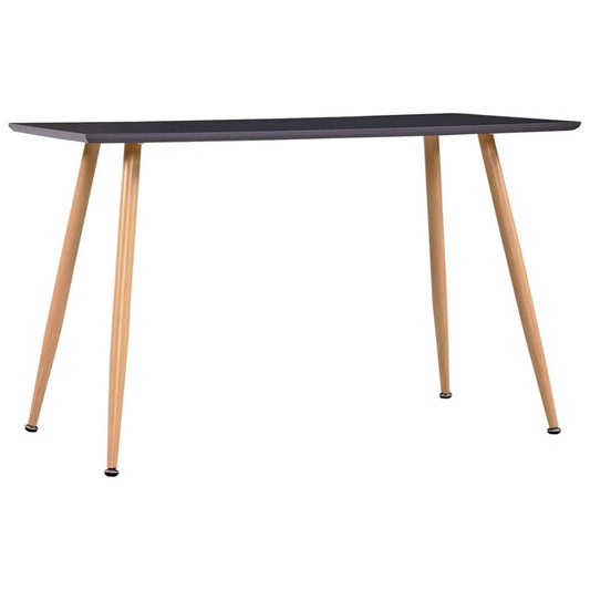 vidaXL Dining Table Gray and Oak 47.2